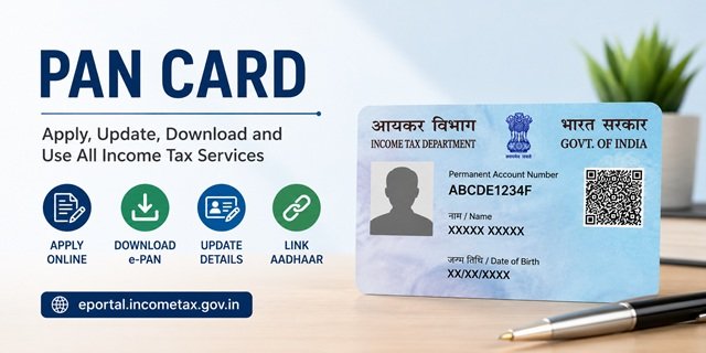 PAN Card Apply Update and Download