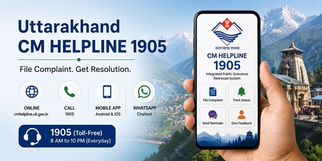 Uttarakhand CM Helpline Process