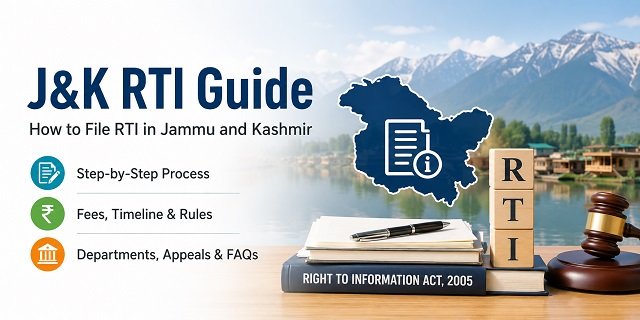 Jammu and Kashmir RTI Online Guide