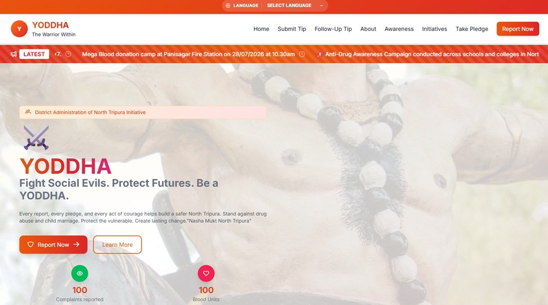 Tripura Government Yoddha Portal