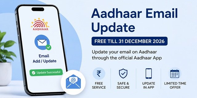 Update Email in Aadhaar Card Free of Cost