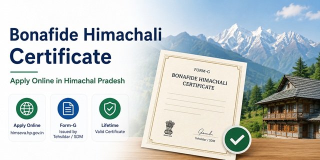 Bonafide Himachali Certificate Guide
