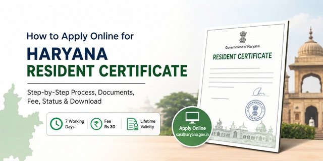 Haryana Resident Certificate